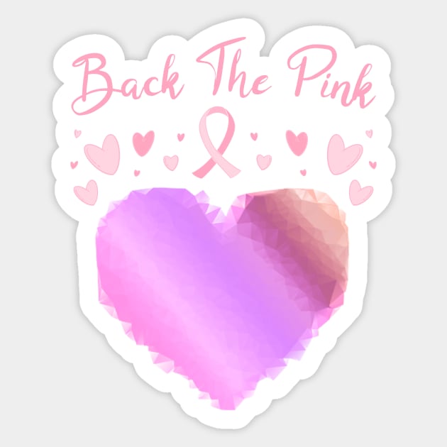 Back The Pink, Cancer Awareness, Cancer Support Sticker by CoolandCreative